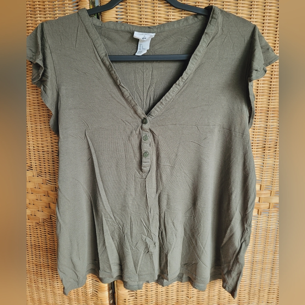 Olive Green Casual Shirt